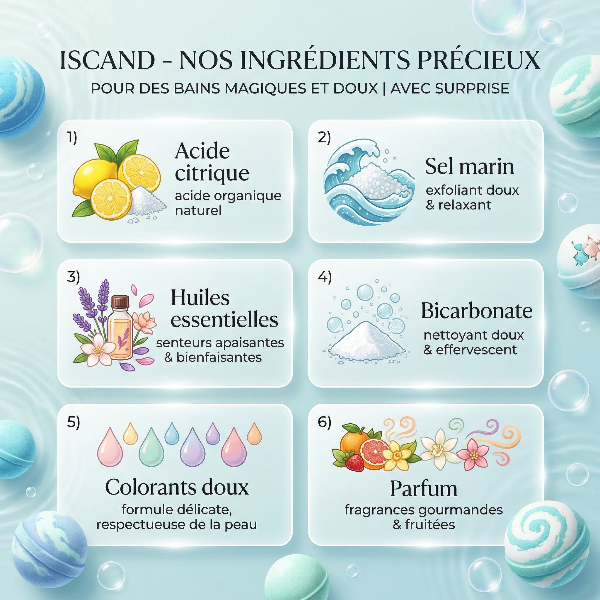 Boule de Bain Magique Surprise ISCAND 🎁